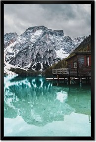 Poszterek keretben 40x60 Fa házikó a hegyekben