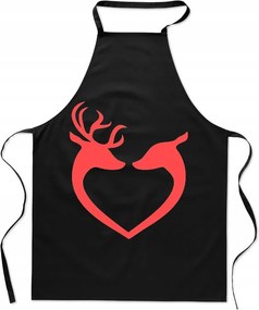 Karácsonyi Konyhai Kötény Szarvas Szív