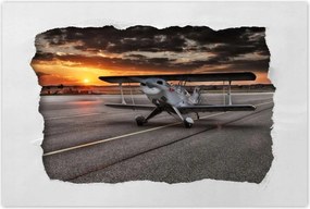 Poszterek 90x60 RepĂŒlĆgĂ©p naplemente