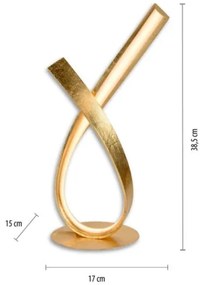 Paul Neuhaus 4720-12 - LED Dimmelhető asztali lámpa LINDA LED/11,4W/230V arany