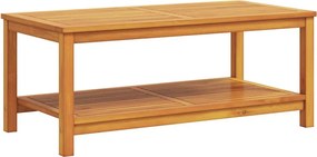 vidaXL Oldal asztal Barna 110 x 55 x 45 cm Tömör Akácfa