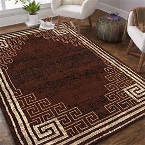 Minőségi barna szőnyeg a nappaliba Szélesség: 150 cm | Hossz: 210 cm