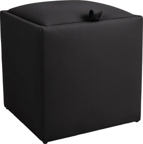 Box puff - POLY műbőr - fekete R