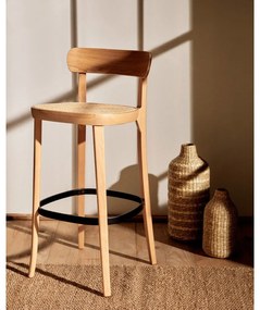 Natúr színű bárszék kőrisfa dekorral 99 cm Romane – Kave Home