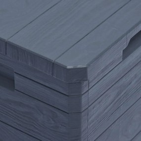 antracitszürke kerti tárolóláda 90 L