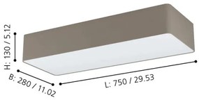 Eglo 99301 - Mennyezeti lámpa POSADERRA 3xE27/28W/230V