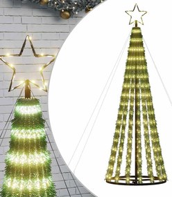 meleg fehér LED karácsonyfa 275 LED 180 cm