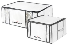Vákuumos-megerősített textil ruhatároló doboz szett 2 db-os 50x65x27 cm Life – Compactor