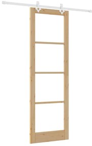 Csúszóajtó Barna 78 x 232 cm Fa és fém