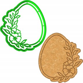 Húsvéti Forma Mézeskalács lyukasztó Húsvéti Tojás 9,5cm