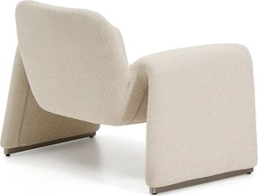 Bézs zsenília fotel Melvia – Kave Home