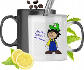 Mágikus Bögre Grafika Színváltó Nyomtatott Fényképpel