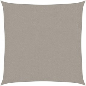 vidaXL világosszürke HDPE négyszögű napvitorla 160 g/m² 3,6x3,6 m