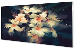 Üvegképek kép virágok 100x50 cm