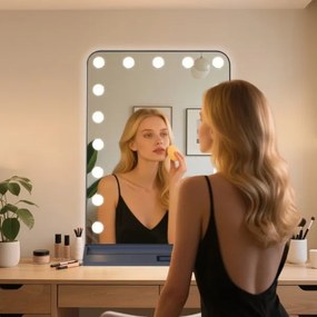 Immax 09101L -LED Fényerőszabályozható HOLLYWOOD sminktükör 18W/230V 3000/4200/6000K