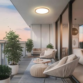 Brilagi - ULTRA SLIM LED fürdőszobai mennyezeti lámpa, 18 W, 230 V, Ø 30 cm, rózsaarany, IP54