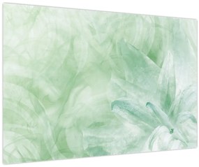 Kép - Zöld virág (90x60 cm)