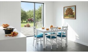 Összecsukható LIAM étkezőasztal, fehér