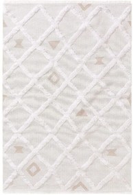 Mosható pamut szőnyeg Oslo Cream/Taupe 15x15 cm minta