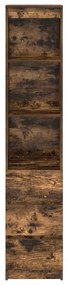 füstös tölgy színű szerelt fa magasszekrény 37,5x35x180 cm