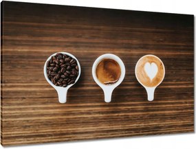 Vászonkép 90x60 Kávé a csészék szakértőjének