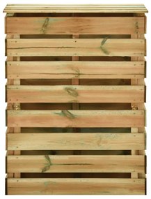 4 db lécezett impregnált fenyőfa kerti komposztáló 80x50x100 cm