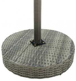 3 részes szürke polyrattan kerti bárszett