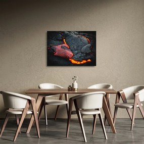 Kép - Láva (üvegen) (70x50 cm)