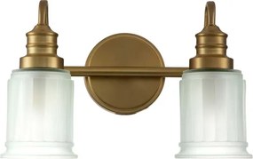 Quoizel QZ-SWELL2-BB-BATH-LED Fürdőszobai fali lámpatest SWELL, 2×G9/3W, 230V, IP44, aranyszínű