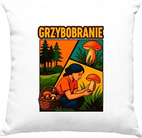 Gombaölő párna Gomba Erdő 1 Fehér