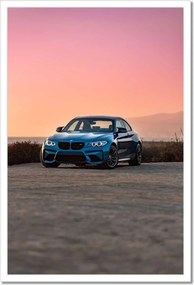 Poszterek keretben 40x60 Naplemente Bmw Auto