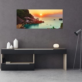 Gyönyörű strand képe (120x50 cm)