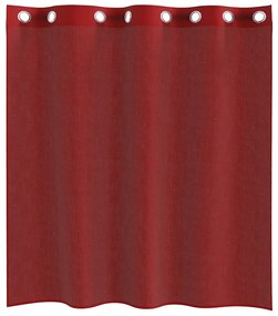 2 db borvörös fátyolfüggönyök rojtokkal