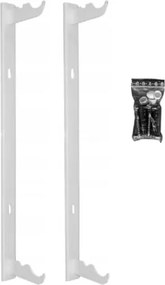 Akasztó alumínium radiátorhoz Diamond 84 cm, fehér