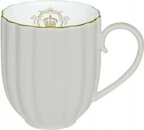 Porcelán Bögre Royal Collection Grey arany koronával