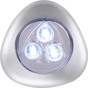 Globo 31909 Éjszakai fény 3x0,21W LED touchdimmer, elemmel 3xAAA 1,5V, MxSzxH:65x26x67, tartozék: 3xLED 0,21W 5V, 20lm, 6400K.