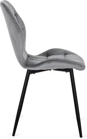 Szürke Bársony Étkezőszék. LUCKY