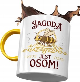 Sárga Bögre Bogyó Feleség Barátnő Ajándék Nyomtatott Fotóval