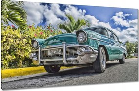 Vászonkép 120x70 Kubai autó