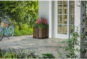 Műanyag önöntözős virágcserép Deco Square – Keter