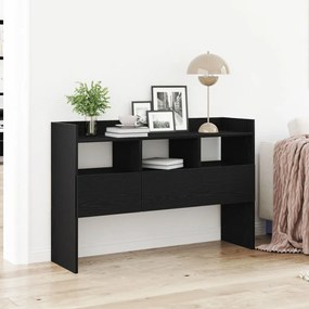Oldalszekrény Fekete Tölgy 105x30x70 cm Műanyag Fa