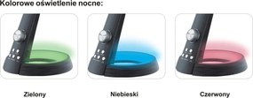 KAJA K-BL1063 SREBRNY BERKANE Ezüst Színű Asztali Lámpa 8W LED 790Lm 3000-6300K IP20