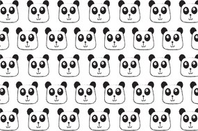 Panda fotótapéta gyerekszobába modern design 416x290 +ragasztó