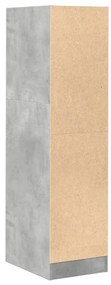 betonszürke szerelt fa patikaszekrény 30 x 41 x 118 cm