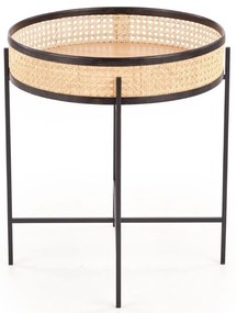Lanipa dohányzóasztal, rattan / fekete
