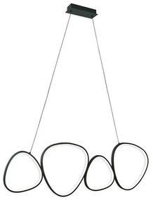 LED függeszték PETRA, kábeles, 48W, 230V, 4000K, fekete