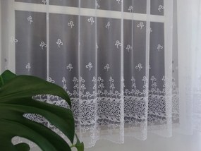 Mg Függöny jacquard 35749 Fehér 400x160cm kész M szalaggal