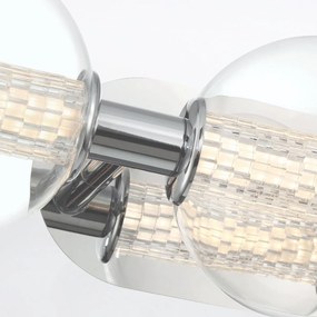 Quintiesse modern fürdőszobai lámpa atomo csiszolt króm átlátszó elsqn-atomo-3w-pc IP44