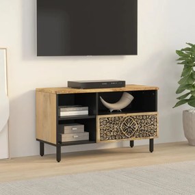tömör mangófa TV-szekrény 80 x 33 x 46 cm