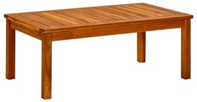 vidaXL tömör akácfa kerti dohányzóasztal 90 x 50 x 36 cm